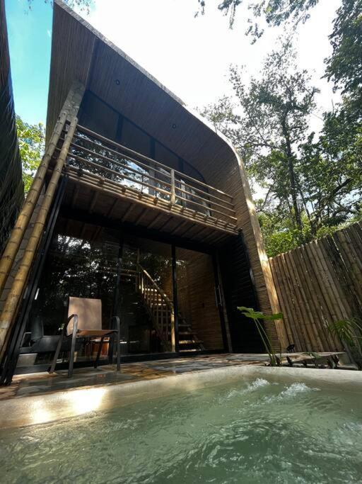 Cabana De Bambu En La Selva Palenque Exterior foto